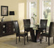 Homelegance Daisy 5-Piece Round Dining Room Set, Espresso