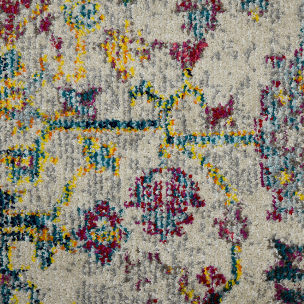 Montana Carrey Area Rug, Gray, 3'3" x 5', Bordered