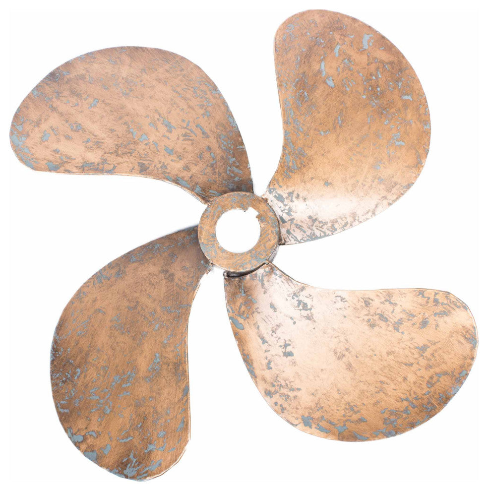 Industrial Propellers Wall Dcor Set of 2 - Gold