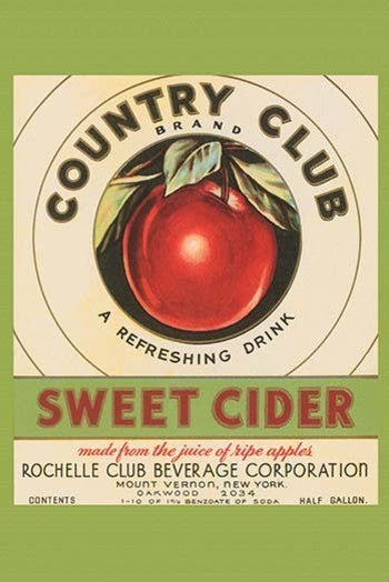 Country Club Sweet Cider - Fine Art Giclee Print 24" x 36"