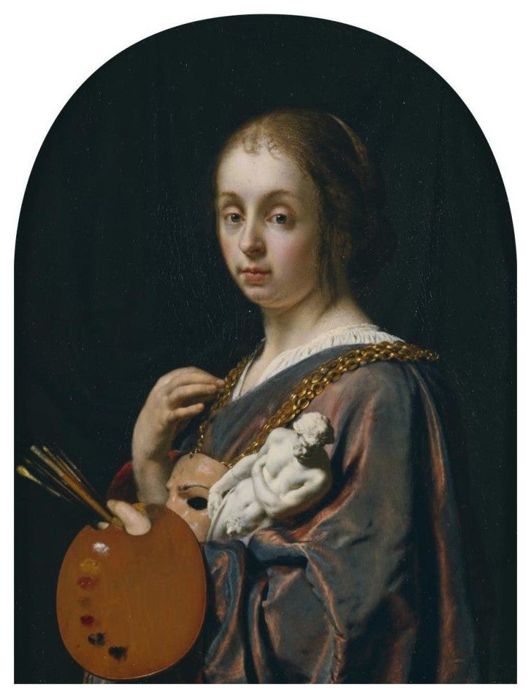 "Pictura (An Allegory of Painting)" Print by Frans van Mieris the Elder, 32"x42"