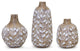 Vase, 3-Piece Set, 5.25"H, 6"H, 8.75"H Resin