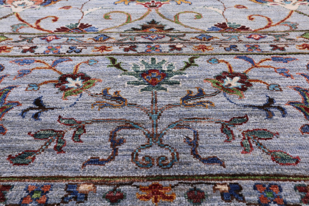 Persian Tabriz Handmade Wool Rug 8' 11" X 12' 5" Q8218