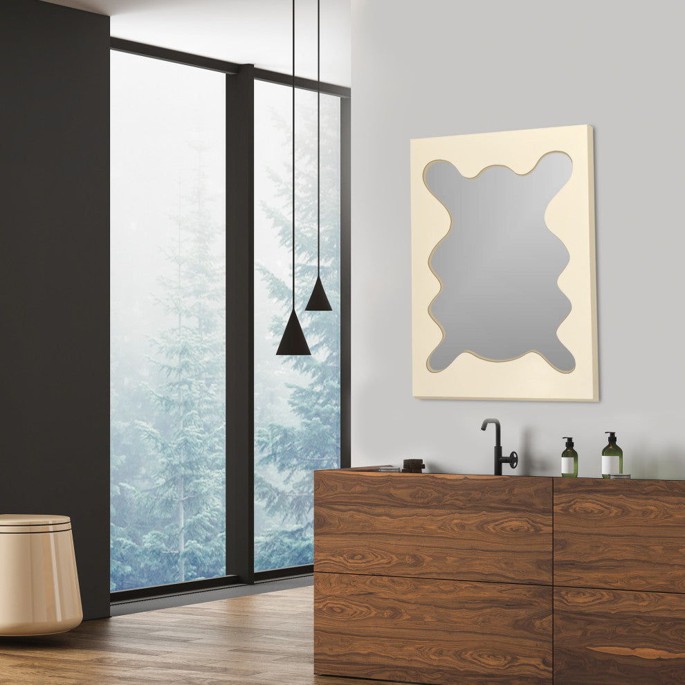 Asymmetrical Mirror, Decorative Irregular Mirror, Modern Aesthetic Mirror