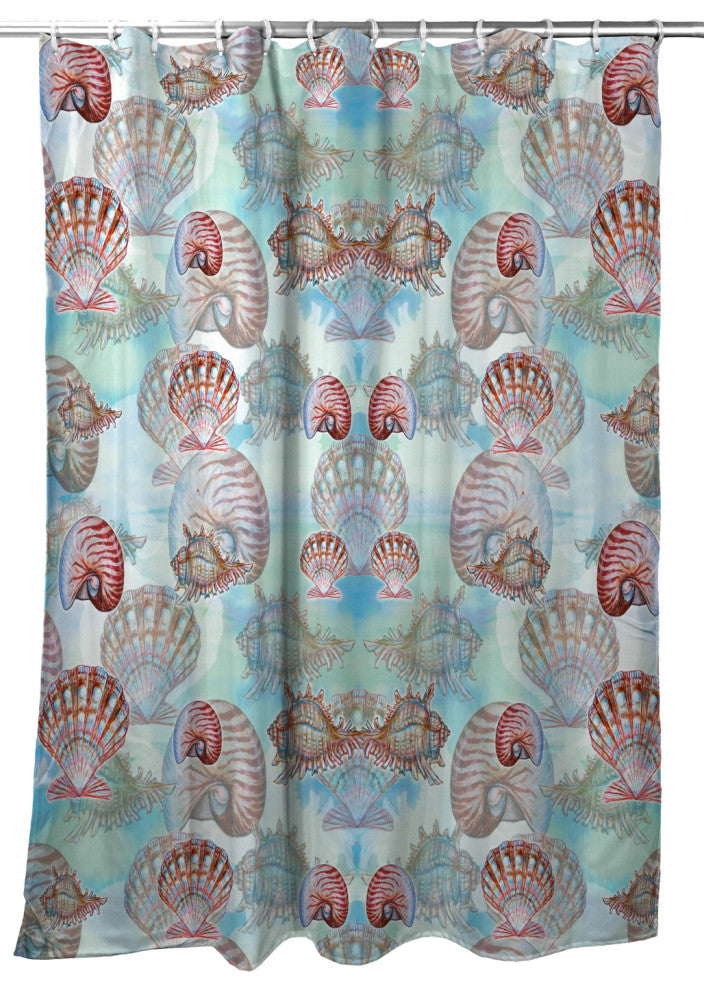 Betsy Drake Multi Shells Shower Curtain