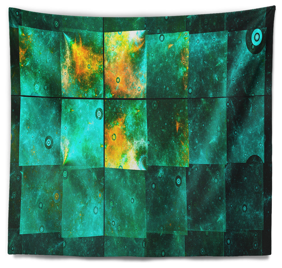 Astrological Space Map Abstract Wall Tapestry, 60"x50"