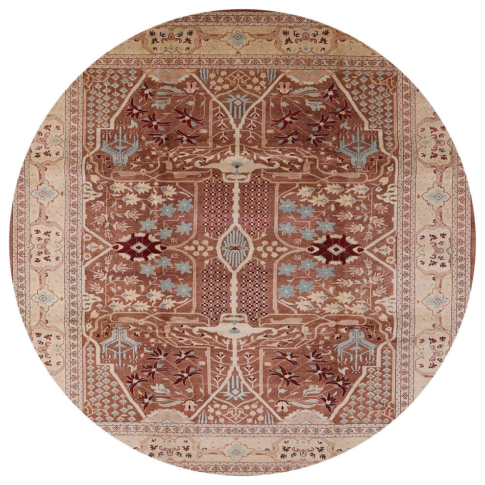 Ahgly Company Indoor Round Mid-Century Modern Area Rugs, 7' Round