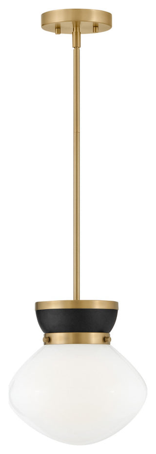 Lark 83607 Lucy 10"W Mini Pendant - Lacquered Brass / Black