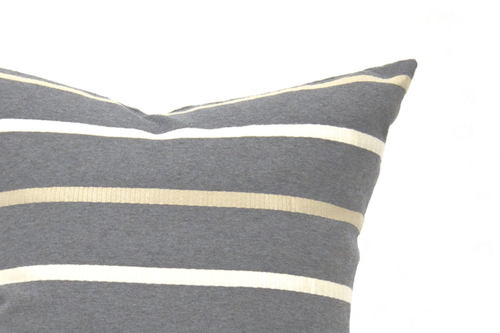 Mica Stripe Cushion Cover, 20" X 20"