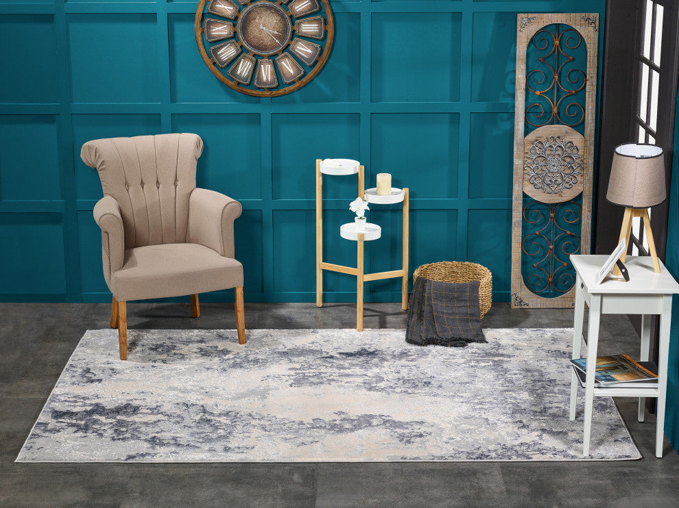 Noori Rug High-Low Barron Silver/Charcoal Rug