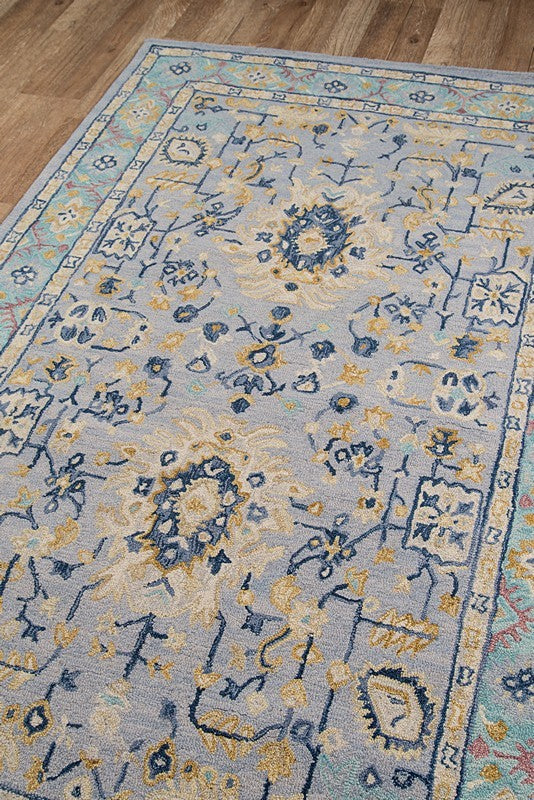 Momeni Tangier Tan30 Rug, Blue, 2'3"x8'0" Runner