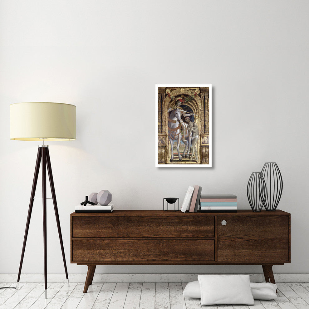 "Madonna and Child, From The Polyptych of Saint Martin" Paper Art, 22"x32"