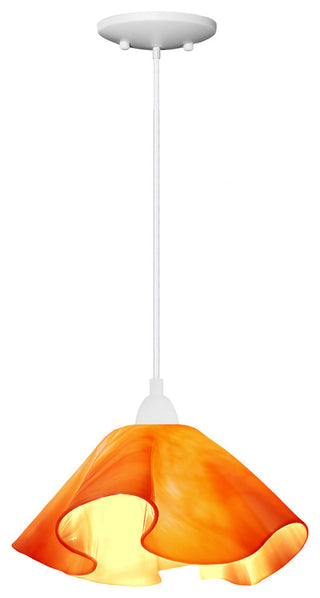 Jezebel Radiance Lily Large Pendant, Tangerine