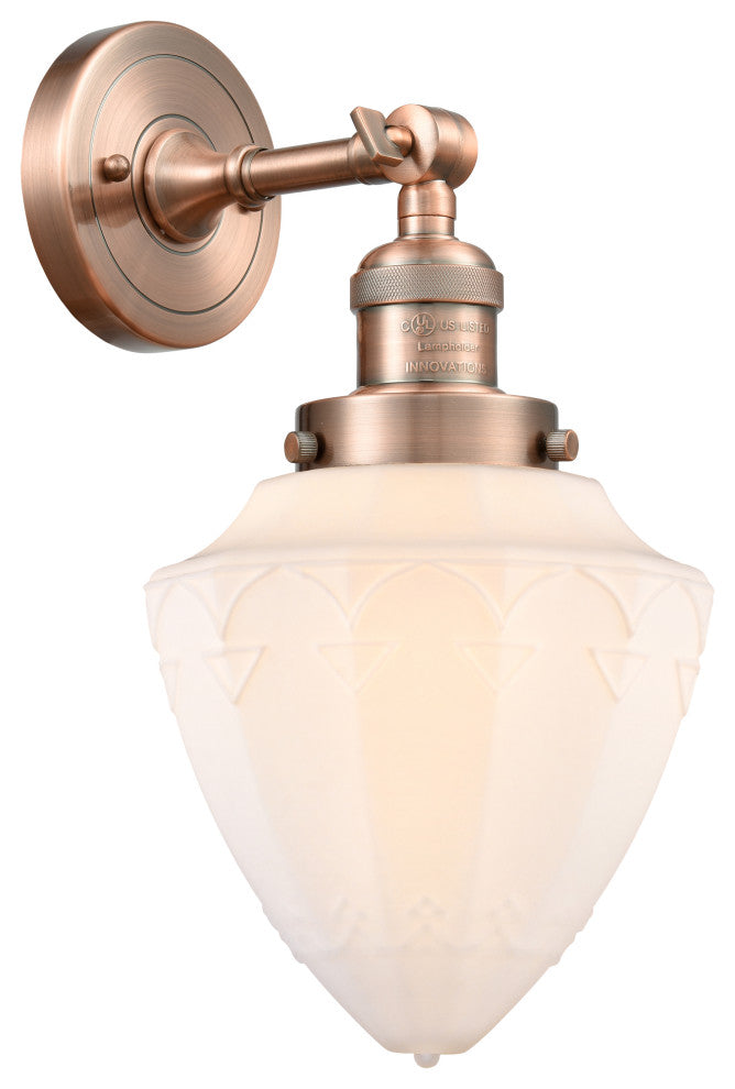 Innovations 203-AC-G661-7-LED 1 Light Sconce, Antique Copper