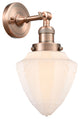 Innovations 203-AC-G661-7-LED 1 Light Sconce, Antique Copper