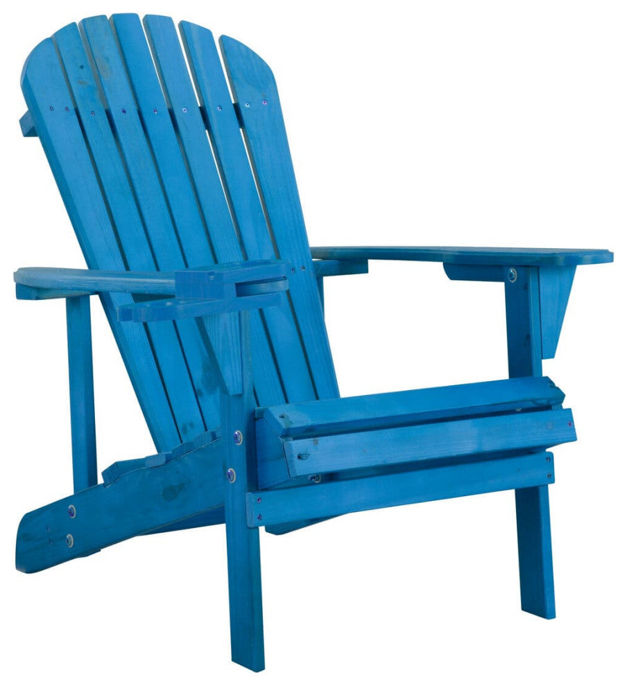 Earth Collection Adirondack Chair With phone and cup holder, Sky Blue, 3-Piece B