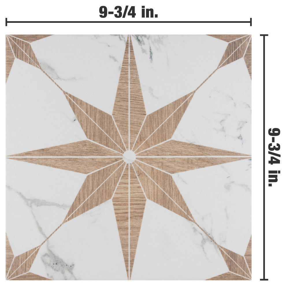 Llama Stella Loire Porcelain Floor and Wall Tile, Noce, Noce