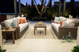 Coronado Spectrum Carbon Plush Weather Resistant Outdoor Sofa