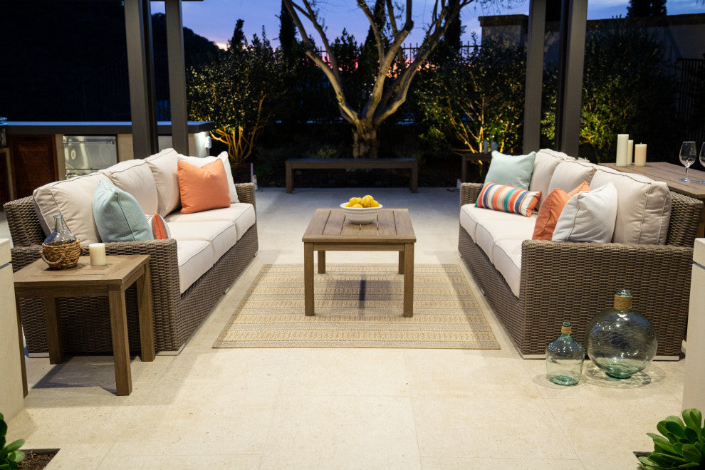 Coronado Spectrum Carbon Plush Weather Resistant Outdoor Sofa