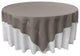 LA Linen Square Polyester Poplin Tablecloth, Dark Gray, 72"x72"