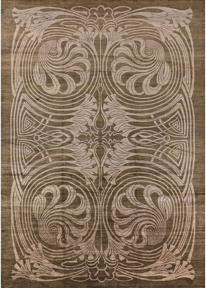 Ahgly Company Indoor Rectangle Mid-Century Modern Area Rugs, 2' x 4'