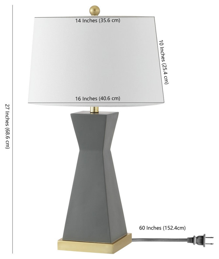 Safavieh Onder Table Lamp Set of 2 Grey