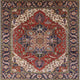Ahgly Company Indoor Square Mid-Century Modern Area Rugs, 7' Square