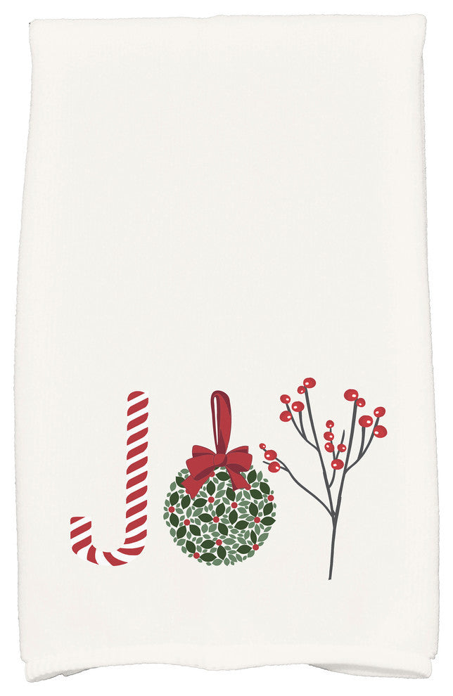 Oh Joy!, Word Print Kitchen Towel, White, 18 x 30"