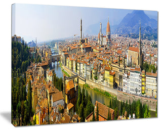 "Florence Panoramic View" Canvas Print