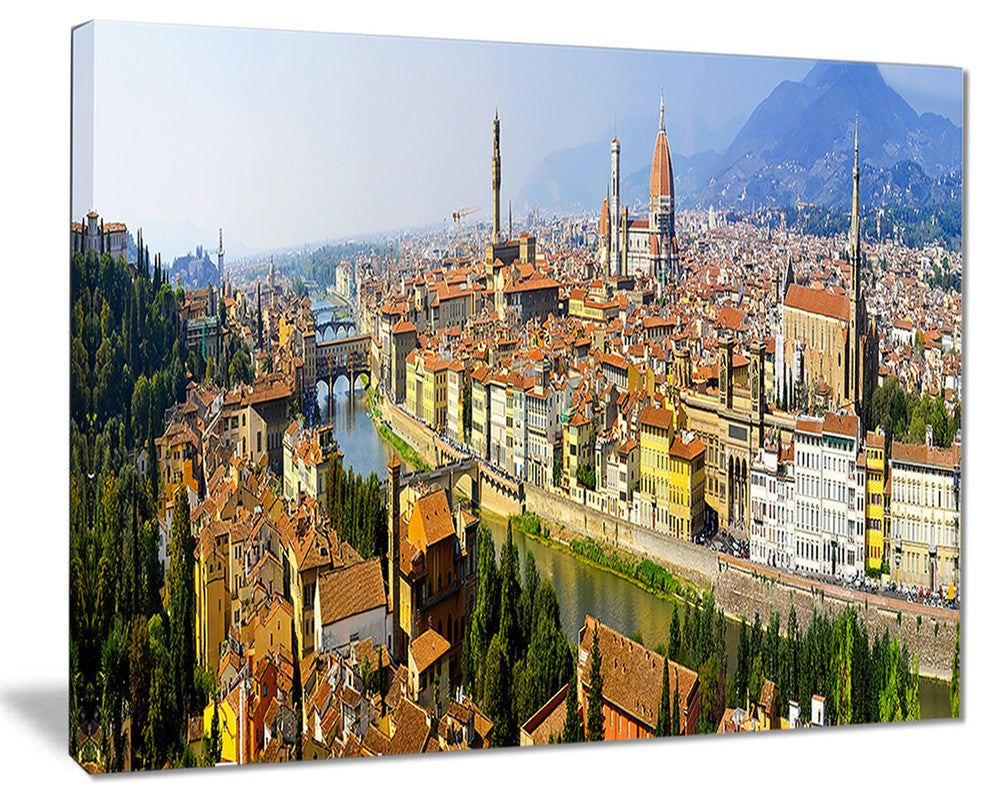 "Florence Panoramic View" Canvas Print