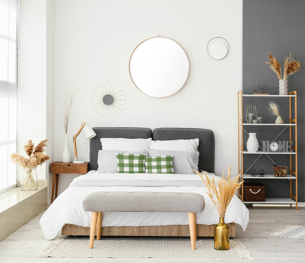 Buffalo Plaid Accent Pillow, Scallion, 26"x26"