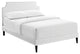 Corene King Platform Bed with Squared Tapered Legs