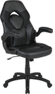 Gaming Chair Racing Office Ergonomic Computer PC Chair, Black Leather