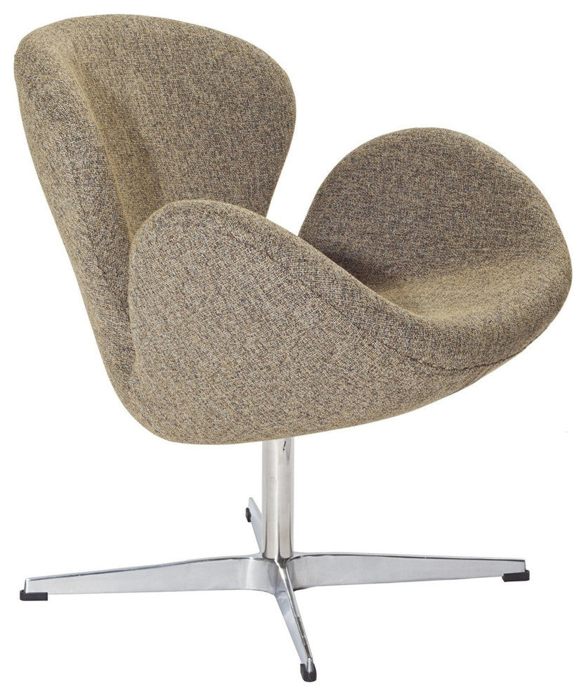 Modern Contemporary Living Room Lounge Chair Oatmeal