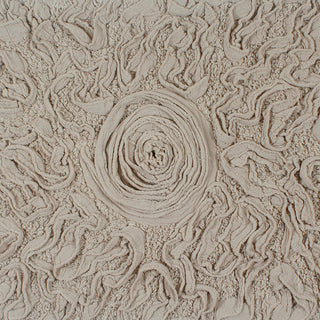 Modesto Collection 100% Cotton Machine Washable Bath Rug, 3-Piece Set, Linen