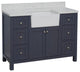 Yorkshire 48" Bathroom Vanity, Marine Gray, Engineered Marble