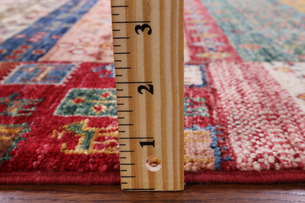Persian Gabbeh Tribal Hand Knotted Wool Rug 2' 11" X 3' 10" Q10479