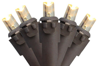 Set of 100 White LED Wide Angle Christmas Lights