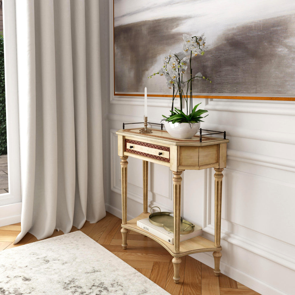Butler Charleston Cherry Console Table, Beige