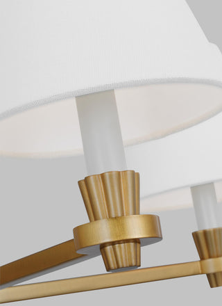 Paisley Medium Chandelier, Burnished Brass