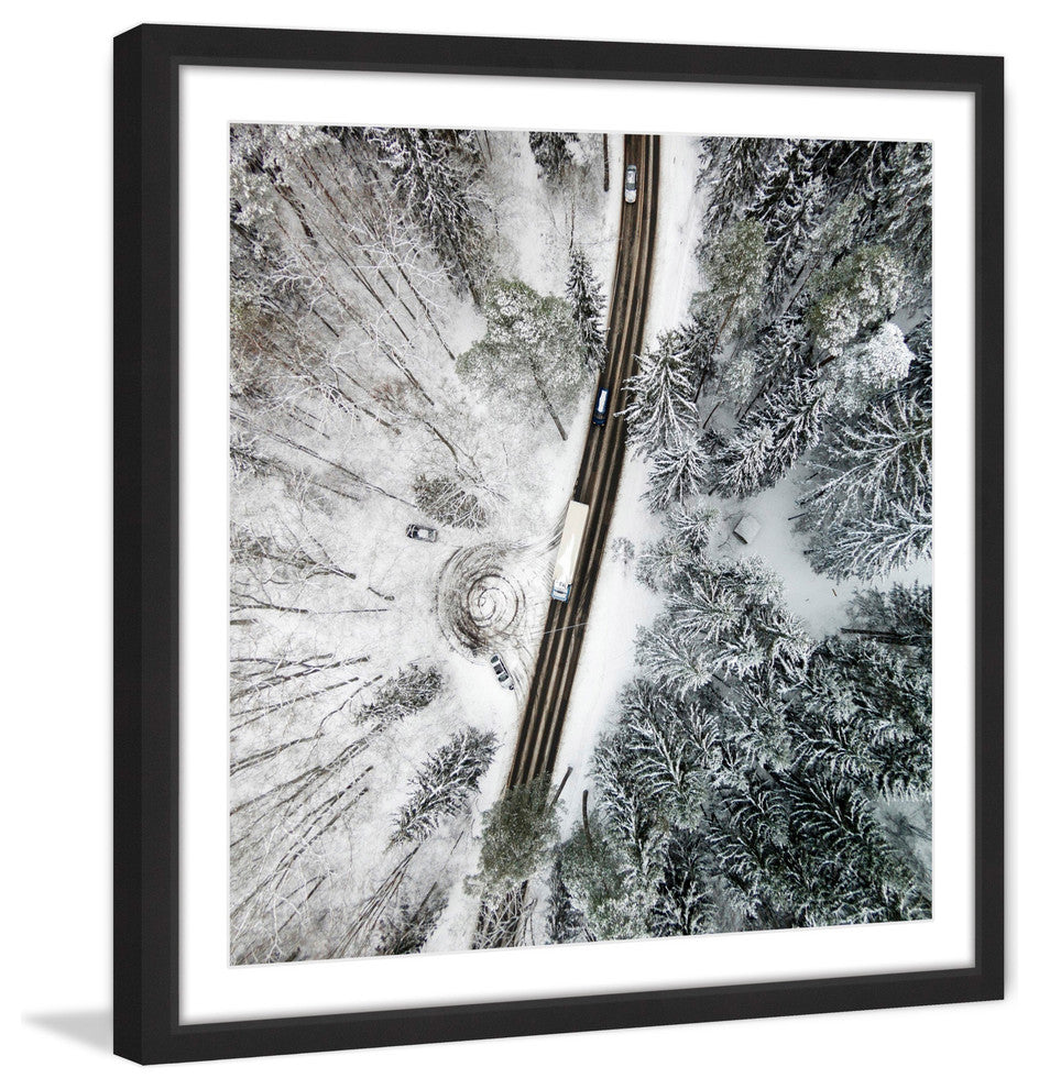 "White Terrain" Framed Print by Karolis Janulis