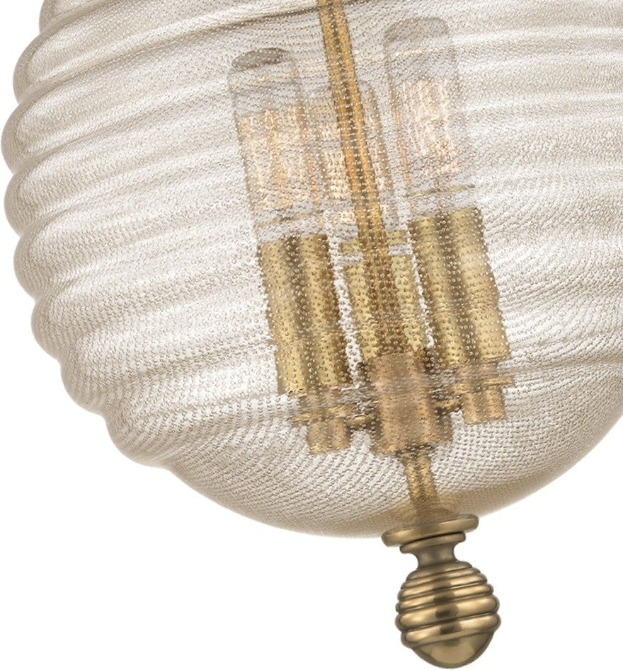 Coolidge 3-Light, Flush Mount, Aged Brass
