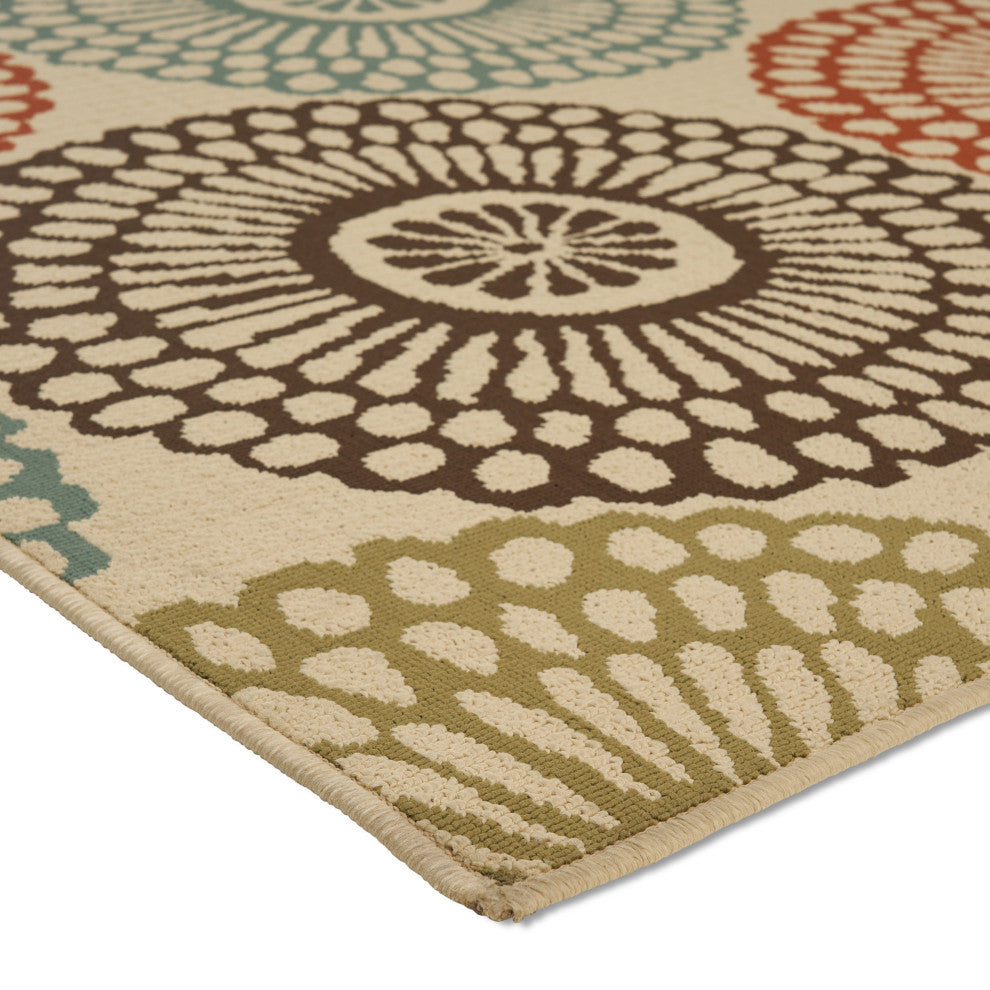 GDF Studio Jim Indoor Floral Area Rug, 5'x8'