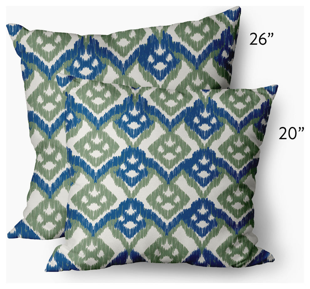 Hipster Decorative Throw Pillow, Dark Cobalt Blue, 26"x26"