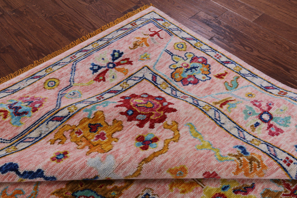 Turkish Oushak Hand Knotted Rug 8' 4" X 9' 10" - Q16057