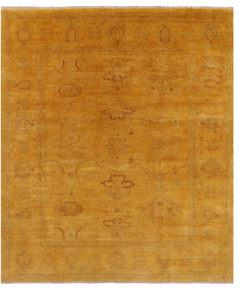 Overdyed Full Pile Hand Knotted Wool Rug 8' 0" X 9' 9" - WR1299