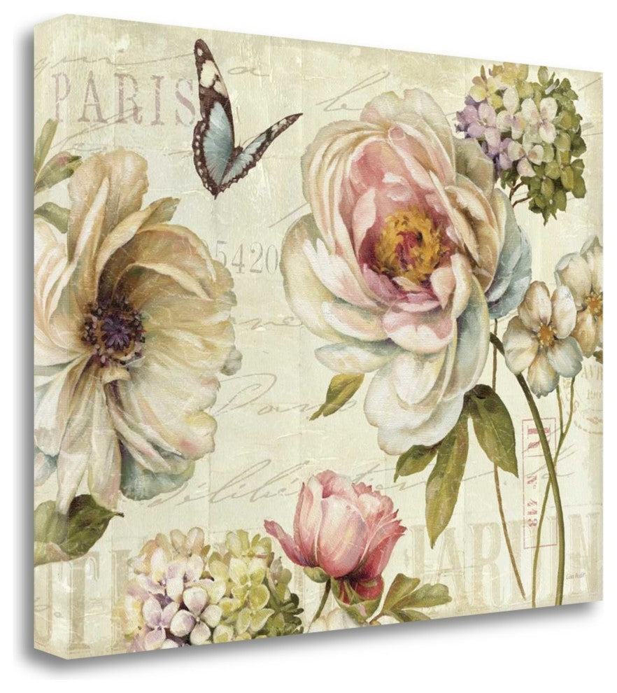 "Marche De Fleurs IV" By Lisa Audit, Giclee Print on Gallery Wrap Canvas