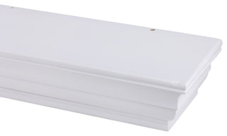 Dogberry Collections Shaker Wood Mantel, White, 60"