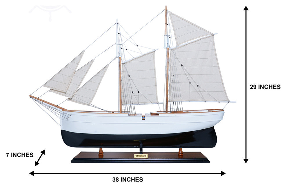 Wanderbird Wooden Handcrafted boat model
