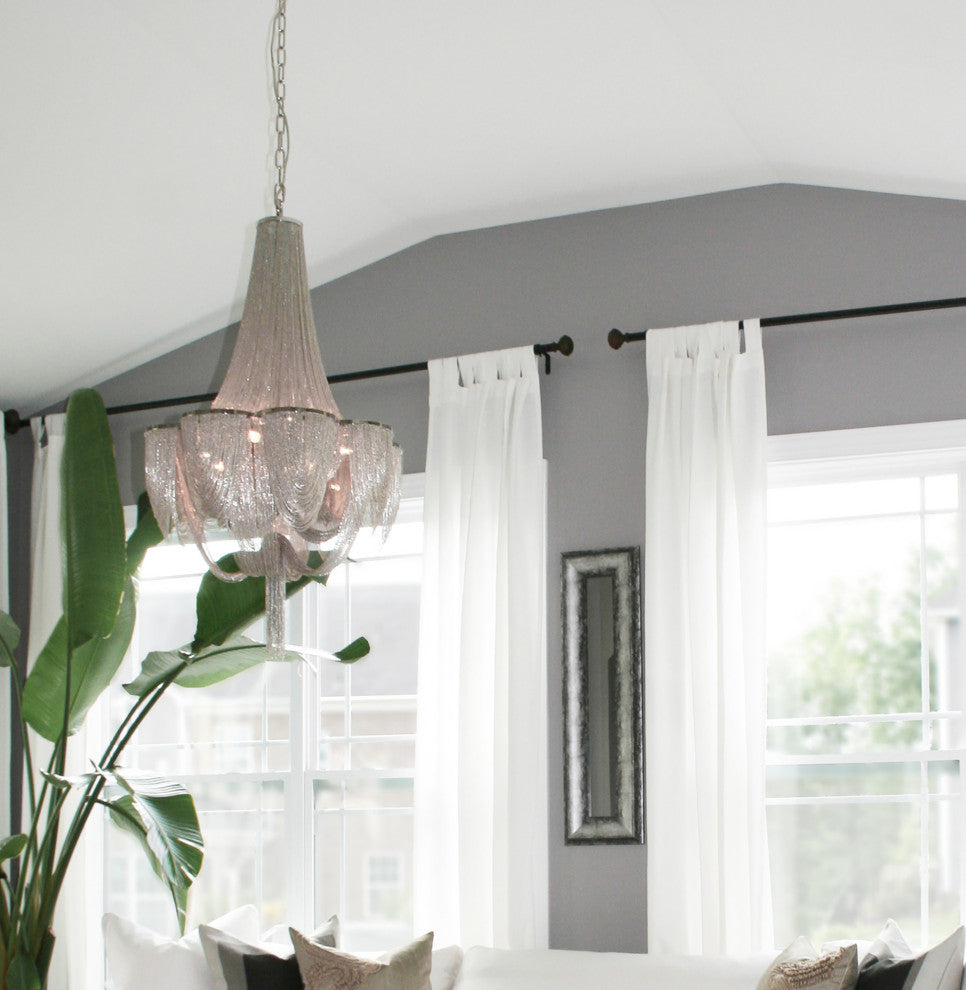 Maxim 21466 Chantilly 27"W 12 Light Chandelier - Polished Nickel